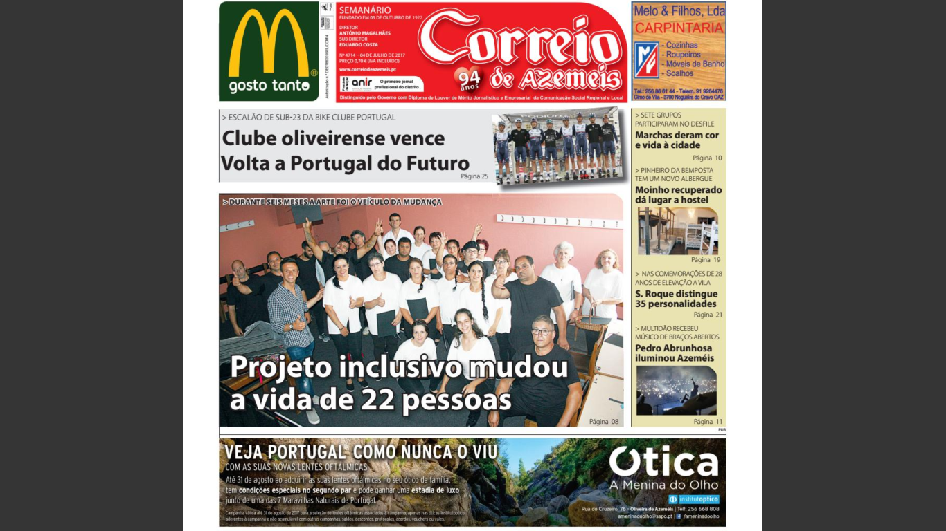 Notícia Jornal: Correio de Azeméis